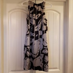 Ann Taylor black and silver cocktail dress size 6